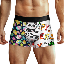 Lade das Bild in den Galerie-Viewer, Multi-Image-Druck NS6005002 Herren Unterhose / Männer Boxershort High Waist und mit breitem Elastikbündchen mit Fotos Muster Text Logo selbst gestalten und bedrucken