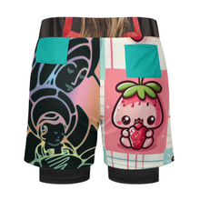 Lade das Bild in den Galerie-Viewer, Multi-Image-Design Herren Bademode Badehose Sport Beachshorts Männer mit Fotos Muster Text Logo selbst gestalten und bedrucken