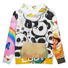 Lade das Bild in den Galerie-Viewer, Multi-Image-Design Kinder Kapuzensweatshirt Hoodie SDS127 mit Foto Design Motiv Text selbst gestalten und bedrucken