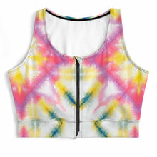 Lade das Bild in den Galerie-Viewer, Sport Yoga Reißverschluss Bra Top Damen / Frauen SDS2007 selbst gestalten und bedrucken