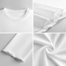 Lade das Bild in den Galerie-Viewer, Multi-Image-Druck Damen / Frauen Langärmeliges Mesh T-Shirt SDS2504 mit Foto Design Motiv Text selbst gestalten und bedrucken