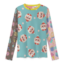 Lade das Bild in den Galerie-Viewer, Multi-Image-Druck Damen / Frauen Langärmeliges Mesh T-Shirt SDS2504 mit Foto Design Motiv Text selbst gestalten und bedrucken