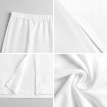 Lade das Bild in den Galerie-Viewer, Einzelbilddruck Transparenter Damen / Frauen Überwurfrock aus Netzstoff mit Schlitz SDS2507 mit Foto selbst gestalten und bedrucken