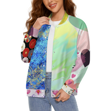 Lade das Bild in den Galerie-Viewer, Multi-Image-Druck Damen / Frauen All Print College / Baseball Jacke SDS2507 mit Foto Text selbst gestalten und bedrucken