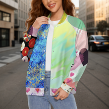 Lade das Bild in den Galerie-Viewer, Multi-Image-Druck Damen / Frauen All Print College / Baseball Jacke SDS2507 mit Foto Text selbst gestalten und bedrucken