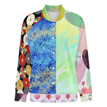 Lade das Bild in den Galerie-Viewer, Multi-Image-Druck Damen / Frauen All Print College / Baseball Jacke SDS2507 mit Foto Text selbst gestalten und bedrucken