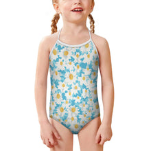 Lade das Bild in den Galerie-Viewer, Einteiliger Badeanzug mit Trägern SDS301 für Mädchen selbst gestalten und bedrucken