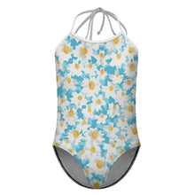 Lade das Bild in den Galerie-Viewer, Einteiliger Badeanzug mit Trägern SDS301 für Mädchen selbst gestalten und bedrucken