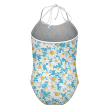 Lade das Bild in den Galerie-Viewer, Einteiliger Badeanzug mit Trägern SDS301 für Mädchen selbst gestalten und bedrucken