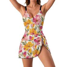Lade das Bild in den Galerie-Viewer, Einzelbilddruck Damen / Frauen Ganzkörperformende One-piece Swimsuit Bademode SDS515 mit Fotos Muster Text Logo selbst gestalten und bedrucken