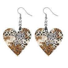 Lade das Bild in den Galerie-Viewer, Ohrhänger aus Holz / Paar Ohrringe ( 2-tlg ) mit Foto Text selbst gestalten und bedrucken