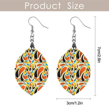 Lade das Bild in den Galerie-Viewer, Ohrhänger aus Holz / Paar Ohrringe ( 2-tlg ) mit Foto Text selbst gestalten und bedrucken