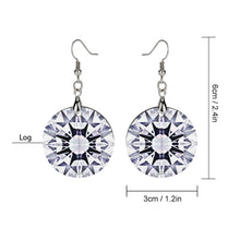 Lade das Bild in den Galerie-Viewer, Ohrhänger aus Holz / Paar Ohrringe ( 2-tlg ) mit Foto Text selbst gestalten und bedrucken