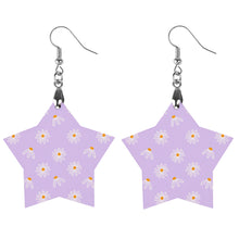 Lade das Bild in den Galerie-Viewer, Ohrhänger aus Holz / Paar Ohrringe ( 2-tlg ) mit Foto Text selbst gestalten und bedrucken