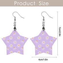 Lade das Bild in den Galerie-Viewer, Ohrhänger aus Holz / Paar Ohrringe ( 2-tlg ) mit Foto Text selbst gestalten und bedrucken