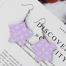 Lade das Bild in den Galerie-Viewer, Ohrhänger aus Holz / Paar Ohrringe ( 2-tlg ) mit Foto Text selbst gestalten und bedrucken