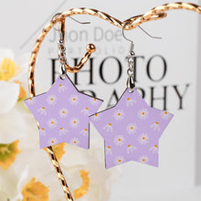 Lade das Bild in den Galerie-Viewer, Ohrhänger aus Holz / Paar Ohrringe ( 2-tlg ) mit Foto Text selbst gestalten und bedrucken