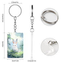 Lade das Bild in den Galerie-Viewer, Schlüsselanhänger aus Acryl (beidseitiger Druck) mit Foto Design Motiv Text selbst gestalten und bedrucken