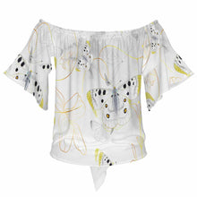 Lade das Bild in den Galerie-Viewer, Sexy Damen / Frauen Sommer T Shirt Batikshirt mit Fledermausärmeln MXLD193 mit Foto Design Motiv Text selbst gestalten und bedrucken (Simple Design)