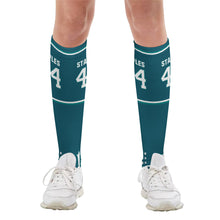 Lade das Bild in den Galerie-Viewer, Socken Sportsocken lang Damen Herren mit Allover Print mit Foto Design Motiv Text selbst gestalten und bedrucken