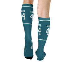 Lade das Bild in den Galerie-Viewer, Socken Sportsocken lang Damen Herren mit Allover Print mit Foto Design Motiv Text selbst gestalten und bedrucken