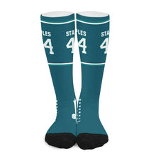 Lade das Bild in den Galerie-Viewer, Socken Sportsocken lang Damen Herren mit Allover Print mit Foto Design Motiv Text selbst gestalten und bedrucken