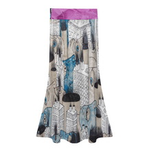 Lade das Bild in den Galerie-Viewer, Multi-Image-Design Damen / Frauen Langer Rock mit hoher Taille GM mit Foto Design Motiv Text selbst gestalten und bedrucken (Simple Design)