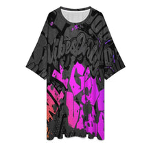 Lade das Bild in den Galerie-Viewer, Einzelbilddruck Damen / Frauen TXLD429 Unregelmäßiger Kurzarmrock TQ mit Fotos Muster Text Logo selbst gestalten und bedrucken