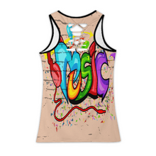 Lade das Bild in den Galerie-Viewer, Multi-Image-Design Damen / Frauen Tank Top TXLD Rückenausschnitt horizontale Streifen Hohlweste BS mit Fotos Muster Text Logo selbst gestalten und bedrucken