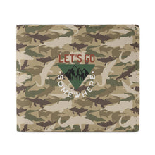 Lade das Bild in den Galerie-Viewer, Unisex Damen Herren Geldbörse Leder im Querformat mit Foto Design Motiv Text selbst gestalten und bedrucken