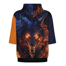 Lade das Bild in den Galerie-Viewer, Unisex Damen/Herren Kapuzenpullover Sweatshirt Kapuzenshirt Halbarm LM033 Multi-Image-Design Gesundheitstuch (auch Luftschicht genannt) mit Foto Design Motiv Text selbst gestalten und bedrucken