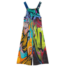 Lade das Bild in den Galerie-Viewer, Multi-Image-Design Damen / Frauen Jumpsuit mit Hosenträgern WLR mit Foto Design Motiv Text selbst gestalten und bedrucken (Simple Design)