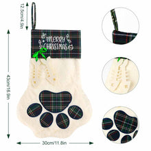 Lade das Bild in den Galerie-Viewer, Wärmetransfer Christbaumschmuck Hundepfote-Weihnachtsstrümpfe mit großer Pfote für Weihnachtsdeko mit Foto Design Motiv Text selbst gestalten und bedrucken