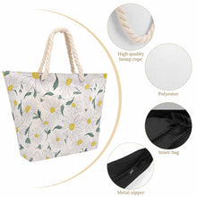 Lade das Bild in den Galerie-Viewer, Einzelbild-Design Hanfseil Tragetasche mit großem Fassungsvermögen XB0601066 mit Foto selbst gestalten und bedrucken