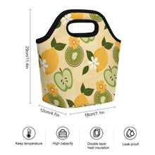 Lade das Bild in den Galerie-Viewer, Einzelbilddruck Tragbare Lunchtasche mit Fotos Muster Text Logo selbst gestalten und bedrucken