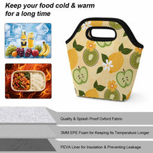 Lade das Bild in den Galerie-Viewer, Einzelbilddruck Tragbare Lunchtasche mit Fotos Muster Text Logo selbst gestalten und bedrucken