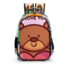 Lade das Bild in den Galerie-Viewer, Multi-Image-Design Taschen Rucksack Schultasche Schulrucksack mit Fotos Muster Text Logo selbst gestalten und bedrucken