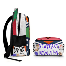 Lade das Bild in den Galerie-Viewer, Multi-Image-Design Taschen Rucksack Schultasche Schulrucksack mit Fotos Muster Text Logo selbst gestalten und bedrucken