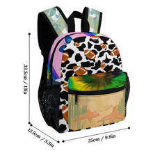 Lade das Bild in den Galerie-Viewer, Multi-Image-Design 13 Zoll Volldruck Kinderschultasche Schulrucksack mit Fotos Muster Text Logo selbst gestalten und bedrucken