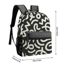 Lade das Bild in den Galerie-Viewer, Lässiger Taschen Rucksack Schultasche Schulrucksack XB0604193 mit Fotos Muster Text Logo selbst gestalten und bedrucken