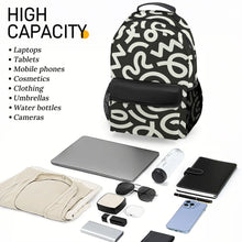 Lade das Bild in den Galerie-Viewer, Lässiger Taschen Rucksack Schultasche Schulrucksack XB0604193 mit Fotos Muster Text Logo selbst gestalten und bedrucken