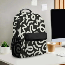 Lade das Bild in den Galerie-Viewer, Lässiger Taschen Rucksack Schultasche Schulrucksack XB0604193 mit Fotos Muster Text Logo selbst gestalten und bedrucken