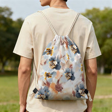 Lade das Bild in den Galerie-Viewer, Canvas Kordelzugbeutel Kordeltasche Rucksack XB0604196 mit Fotos Muster Text Logo selbst gestalten und bedrucken