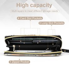 Lade das Bild in den Galerie-Viewer, Lange Vertikale Geldbörse / Vertikale Brieftasche / Leder Portemonnaie vertikal (mit Kordel) (auf beiden Seiten das gleiche Bild) mit Foto selbst gestalten und bedrucken