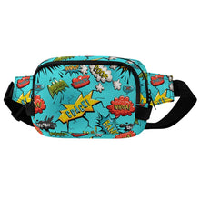 Lade das Bild in den Galerie-Viewer, Quadratische doppellagige Bauchtasche Waistbag Hüfttasche Waist Bag XB0610007 für Herren Damen mit Foto Design Motiv Text selbst gestalten und bedrucken