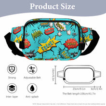 Lade das Bild in den Galerie-Viewer, Quadratische doppellagige Bauchtasche Waistbag Hüfttasche Waist Bag XB0610007 für Herren Damen mit Foto Design Motiv Text selbst gestalten und bedrucken