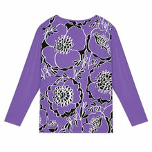 Lade das Bild in den Galerie-Viewer, Einzelbilddruck Damen / Frauen Langärmliges T-Shirt mit schrägem Kragen und fünf Knöpfen XCK mit Foto Design Motiv Text selbst gestalten und bedrucken