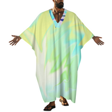 Lade das Bild in den Galerie-Viewer, Multi-Image-Druck Herren / Männer Morgenmantel Pyjama mit V-Ausschnitt und Schmetterlingsärmeln YKL01 mit Foto Design Motiv Text selbst gestalten und bedrucken