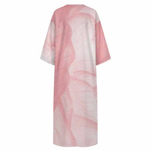 Lade das Bild in den Galerie-Viewer, Einzelbilddruck Personalisierte Morgenmantel im mediterranen Stil mit V-Ausschnitt und halblangen Ärmeln YKL06 für Damen / Frauen | Langärmliger Morgenmantel mit V-Ausschnitt mit Foto selbst gestalten