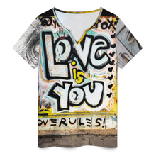 Lade das Bild in den Galerie-Viewer, Multi-Image-Design Damen / Frauen Kurzarm T-Shirt YXV mit Foto Design Motiv Text selbst gestalten und bedrucken (Simple Design)